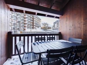 Balkon lub taras w obiekcie Duplex confortable au cœur de Tignes Val Claret, 3 chambres, proche centre et navettes - FR-1-641-14