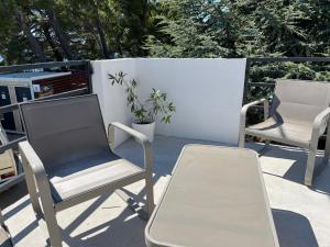 Posezení v ubytování Beach House Valerija