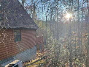 Bygningen som feriehuset ligger i