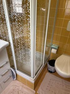 Kúpeľňa v ubytovaní Ferienwohnung am Golfplatz
