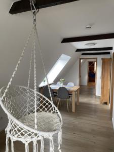 Χώρος καθιστικού στο Ferienwohnung Carolin Witt