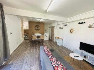 TV a/nebo společenská místnost v ubytování Studio calme - travail ou repos