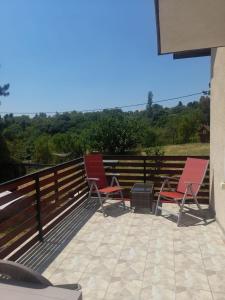 Un balcón o terraza en Miličin konak