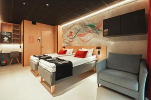 Ένα ή περισσότερα κρεβάτια σε δωμάτιο στο Time Hotel, Time To Stay art & boutique