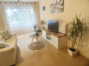 TV a/nebo společenská místnost v ubytování Appartment Maximar