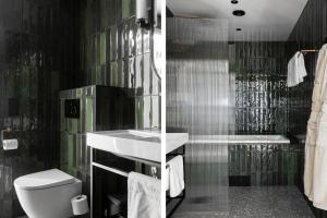 Koupelna v ubytování Hernö Gin Hotell