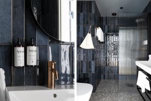 Koupelna v ubytování Hernö Gin Hotell