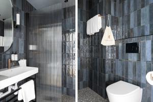 Koupelna v ubytování Hernö Gin Hotell