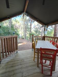 Balkón nebo terasa v ubytování CS Glamping - Tende