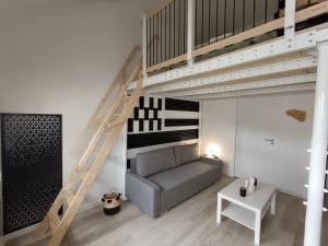 Posezení v ubytování Mezzanine Clarette
