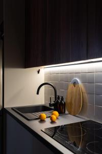 Η κουζίνα ή μικρή κουζίνα στο Oybek NRG 48 I Stylish & Modern Apartment