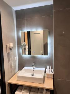 Koupelna v ubytování Hotel Delta Premium