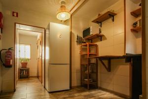 Kuchyň nebo kuchyňský kout v ubytování Olympo Shared flat with Amazing River view