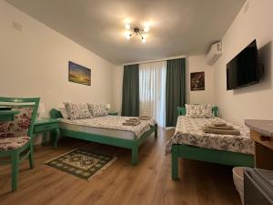 Postel nebo postele na pokoji v ubytování Kruna Palića