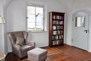 Χώρος καθιστικού στο Schlossgut Franken - Schlossapartment Berthold