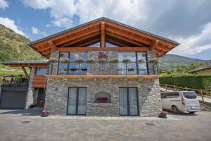 Nespecifikovaný výhled na hory nebo výhled na hory při pohledu z bed and breakfast