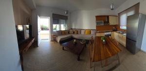Kuchyň nebo kuchyňský kout v ubytování Athanasia's appartment at Rafaella Resort