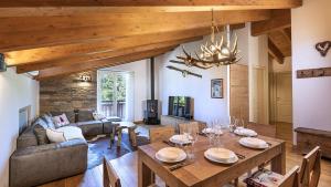 Posezení v ubytování Chalet la Segheria