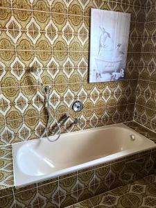 ヴェステンドルフにあるPension Hohe Salveのバスルーム(バスタブ、鏡付) +31枚の写真