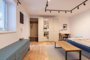 Postel nebo postele na pokoji v ubytování Apartmán Pod Kopečkem