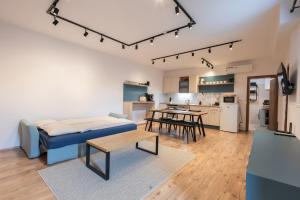 Kuchyň nebo kuchyňský kout v ubytování Apartmán Pod Kopečkem