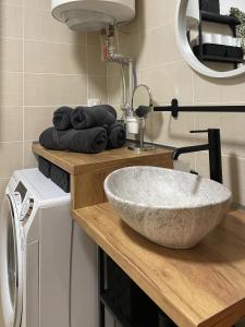 Kuchyň nebo kuchyňský kout v ubytování Apartmán Pod Kopečkem