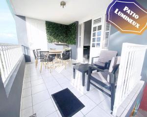 Area soggiorno di F3 Famille ou Amis - Piscine, Vue Mer et Calme - Anse à l'Âne, 3-Îlets