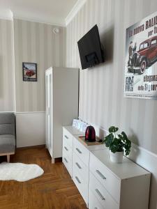 TV a/nebo společenská místnost v ubytování Happy8