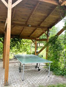 Stolní tenis v ubytování Agroturystyka Różanka nebo okolí
