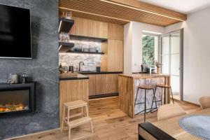 Kuchyňa alebo kuchynka v ubytovaní Luxury 2 Bedroom Mountain Escape