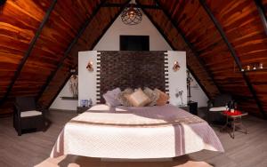 Postel nebo postele na pokoji v ubytování Glamping Pedro 3