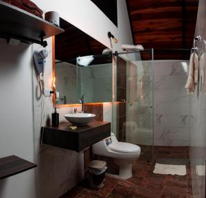 Koupelna v ubytování Glamping Pedro 3