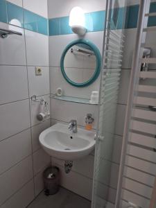Koupelna v ubytování Hotel Lindenthal