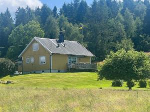 DingleSvarteborg Dingle的位于树木繁茂的田野中央的房子