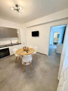 Kuchyň nebo kuchyňský kout v ubytování Novea Apartments