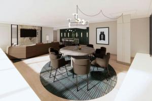 Sheraton Minneapolis Downtown Convention Center的电视和/或娱乐中心