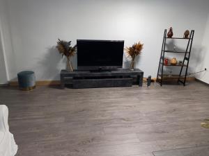 a flat screen tv sitting in a living room at Mc Home Pfungstadt in Pfungstadt