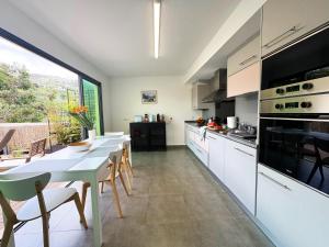 Kuchyň nebo kuchyňský kout v ubytování 10 min to Calheta Beach - Apartamento Da Natureza - KING Size Bed - LARGE Terrace