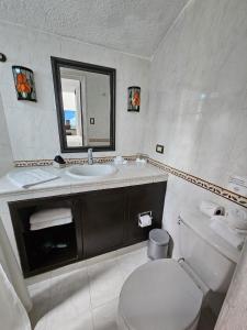 Koupelna v ubytování Hotel Villas Las Anclas