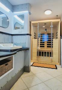 Kuchyň nebo kuchyňský kout v ubytování Urban Cottage