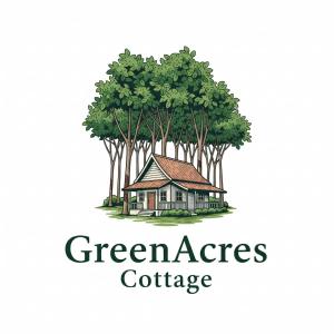 a rendering of a house in the middle of trees at GreenAcres Cottage in Pasir Puteh