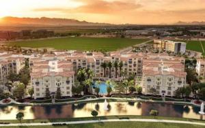 an aerial view of a large apartment complex at Queen Creek #139 Chandler in Chandler