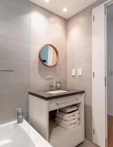 Ένα μπάνιο στο Apart hostel Pandiella