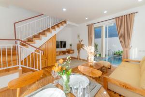 Posezení v ubytování Mandala Hill Private Pool Villa Estate, Nusa Dua