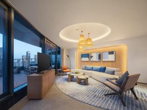 Posezení v ubytování Aden Hotel Shenzhen Nanshan
