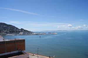 a view of a large body of water with a harbor at Agi Estrella de Mar in Roses