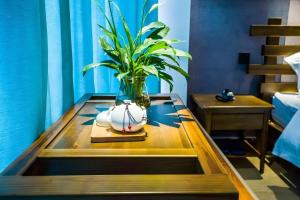 พื้นที่นั่งเล่นของ Qinghe Art Hotel