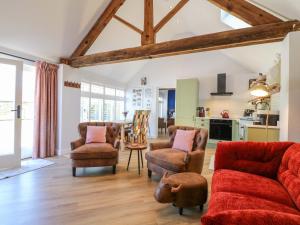 Et opholdsområde på The Canalside Cottage