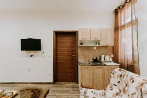 Η κουζίνα ή μικρή κουζίνα στο Apartmani & Rafting Boračko jezero