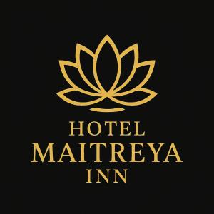 a logo for a hotel with a lotus symbol at Hotel Maitreya Inn 